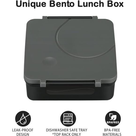 Kids Bento Lunch Box Set With Thermo Jar Insulated Leakproof Lunch Bag School - Picture 3 of 8